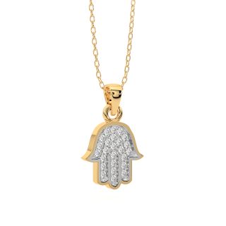 The Hamsa Diamond Pendant